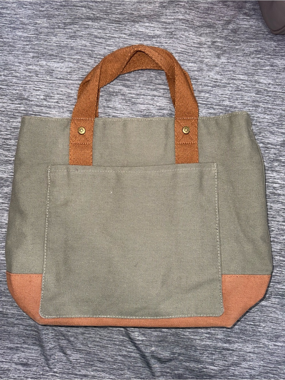 thirty-one Olive Canvas Satchel small Tote